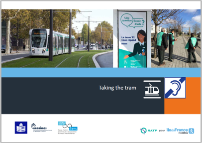 Tram guide hearing disability