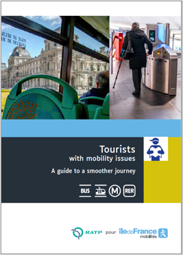 Tourist with reduced mobility guide