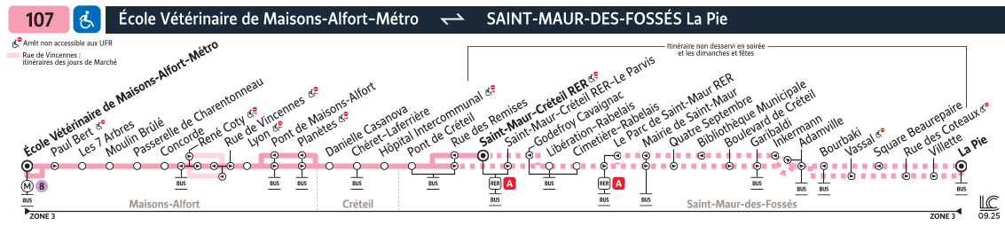 Plan busratp ligne 107, agrandir le plan