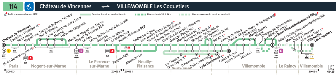 Plan busratp ligne 114, agrandir le plan
