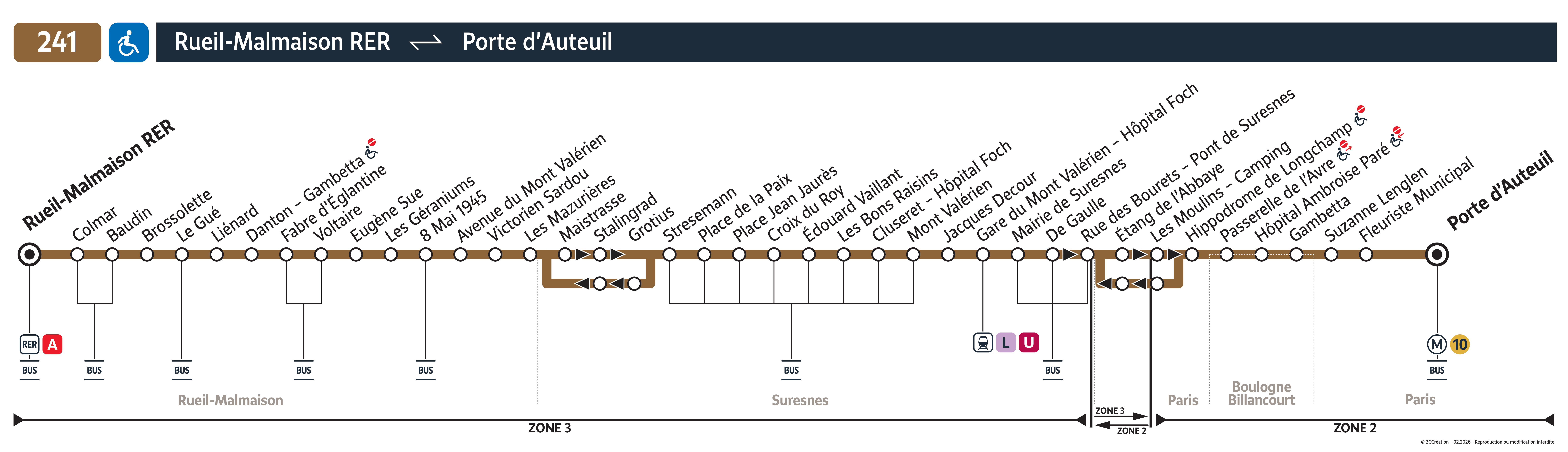 Plan busratp ligne 241, agrandir le plan