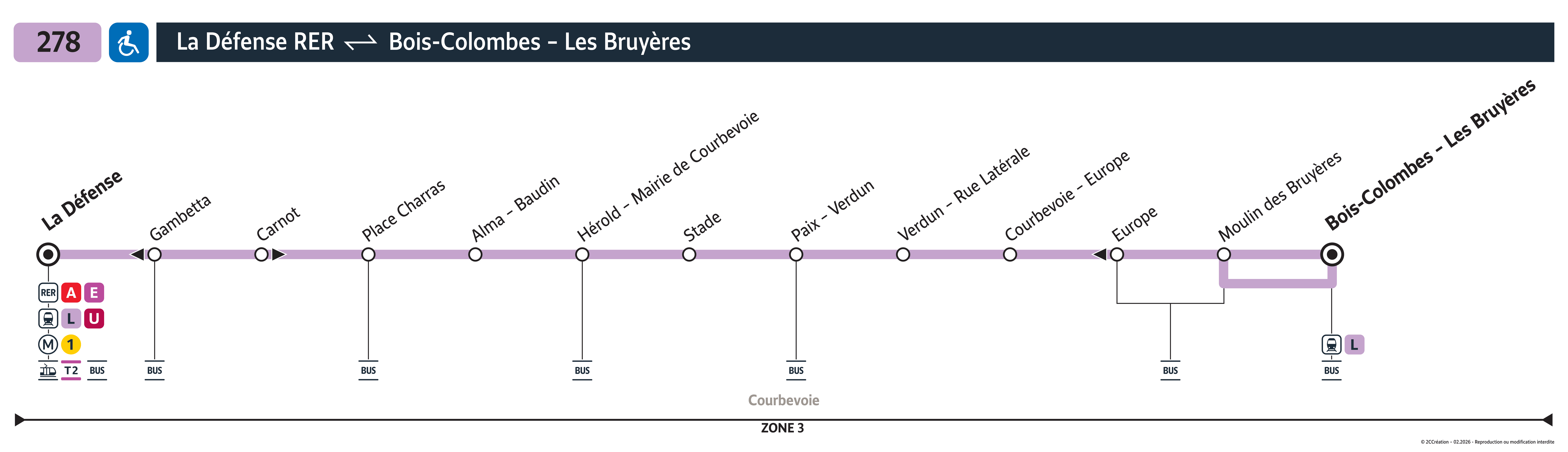 Plan busratp ligne 278, agrandir le plan