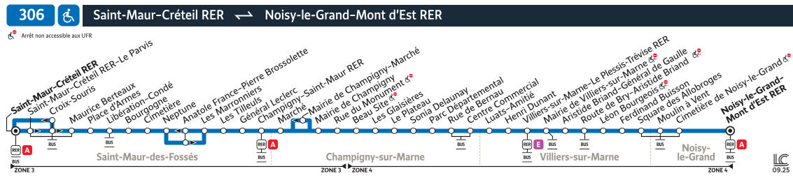 Plan busratp ligne 306, agrandir le plan
