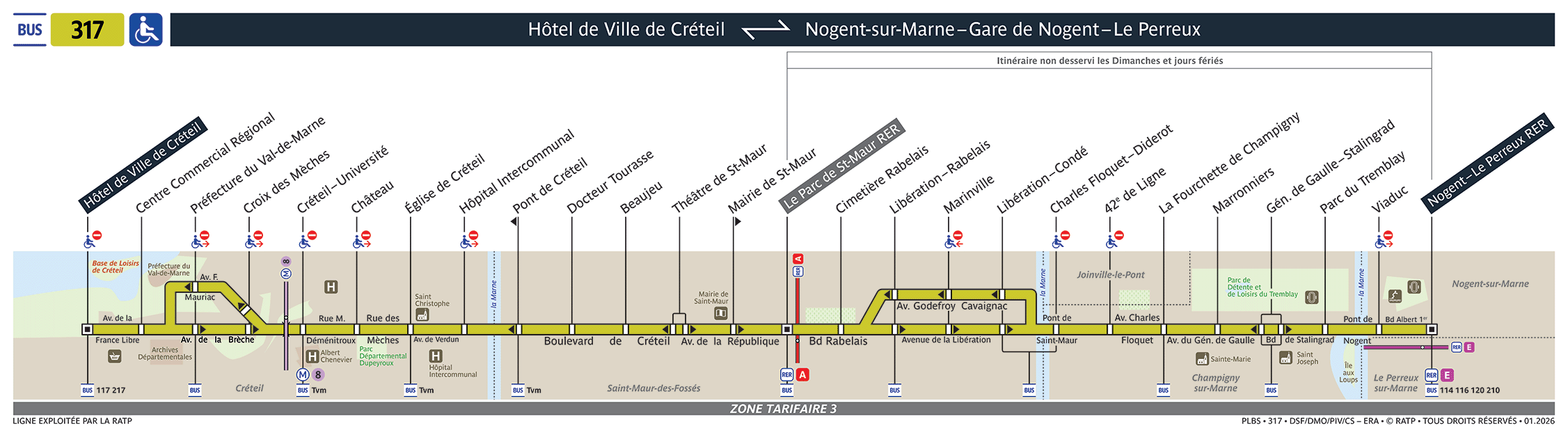 Plan busratp ligne 317, agrandir le plan