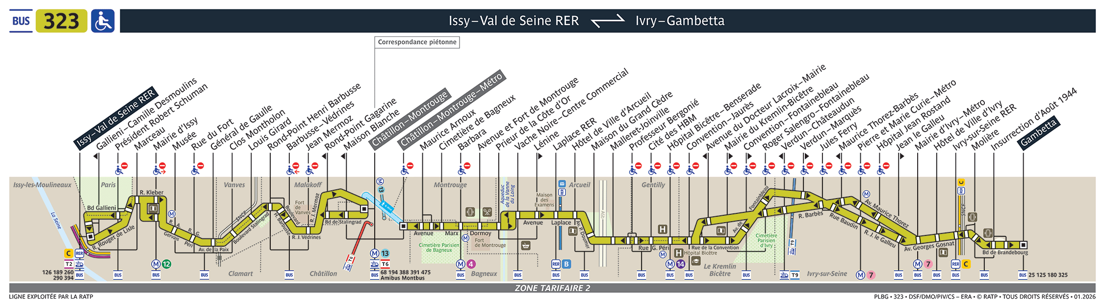 Plan busratp ligne 323, agrandir le plan