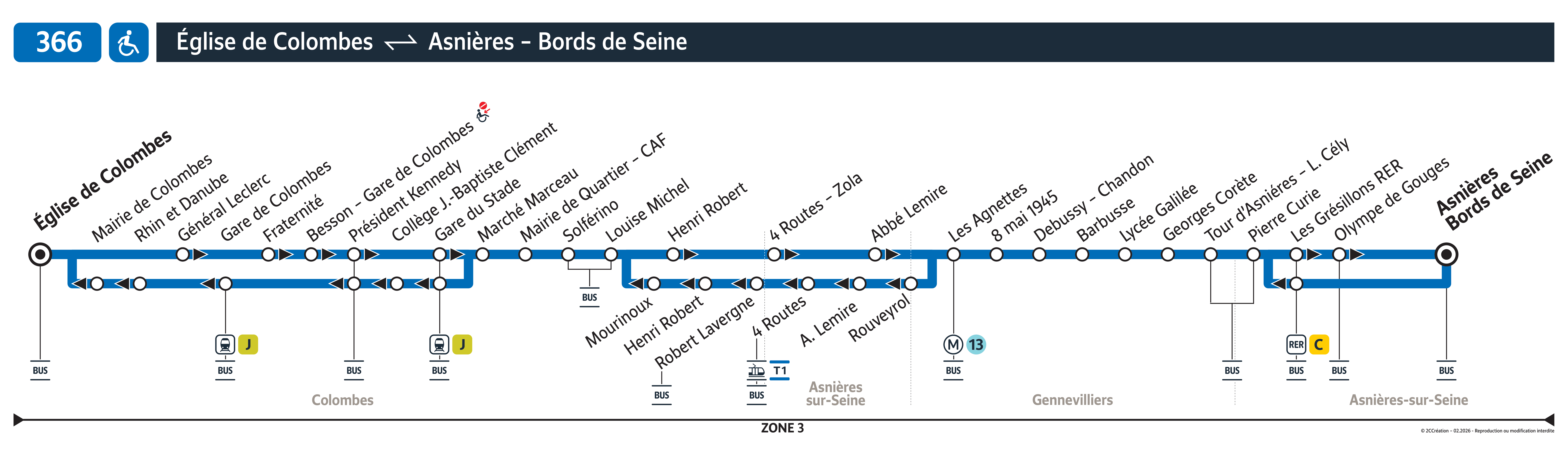 Plan busratp ligne 366, agrandir le plan