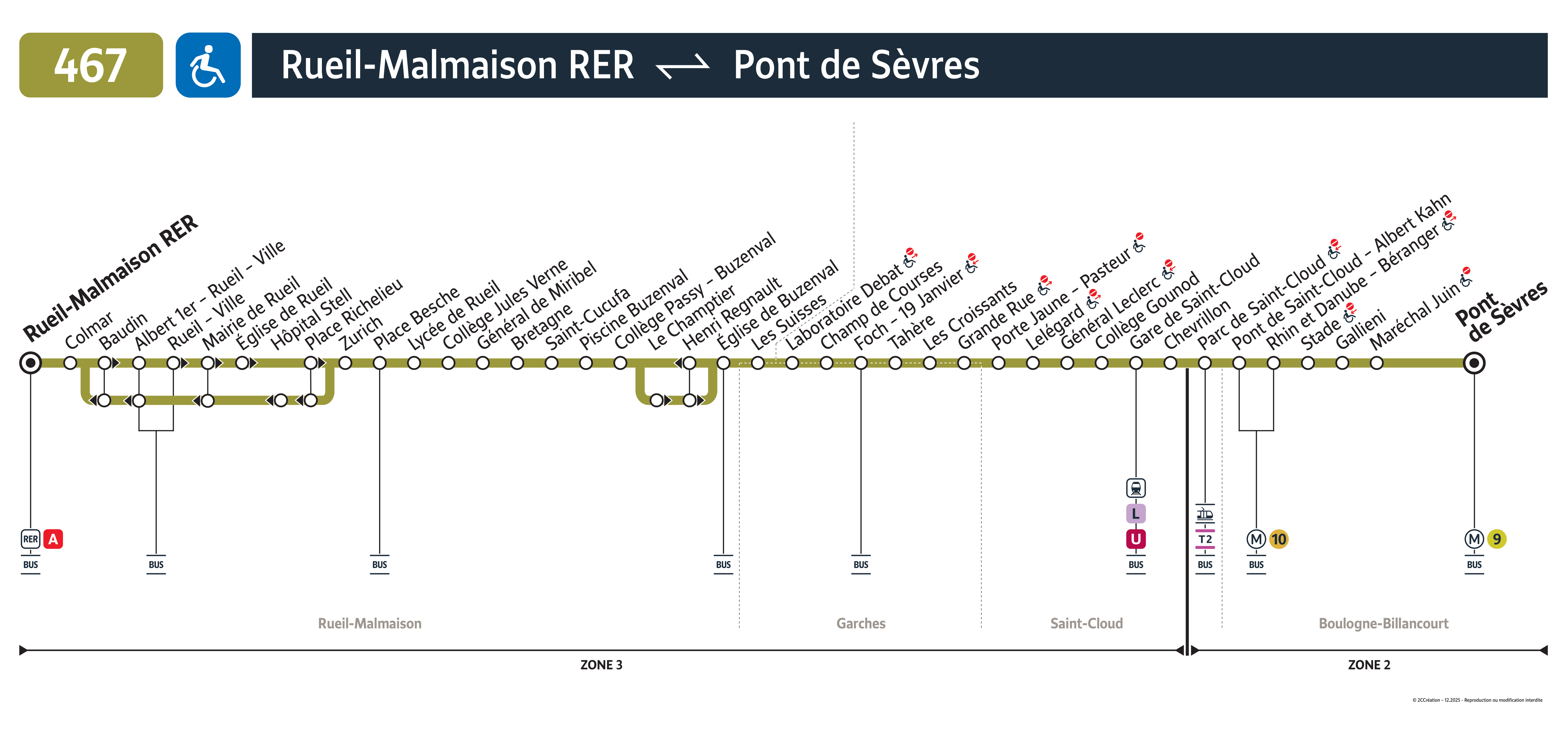 Plan busratp ligne 467, agrandir le plan