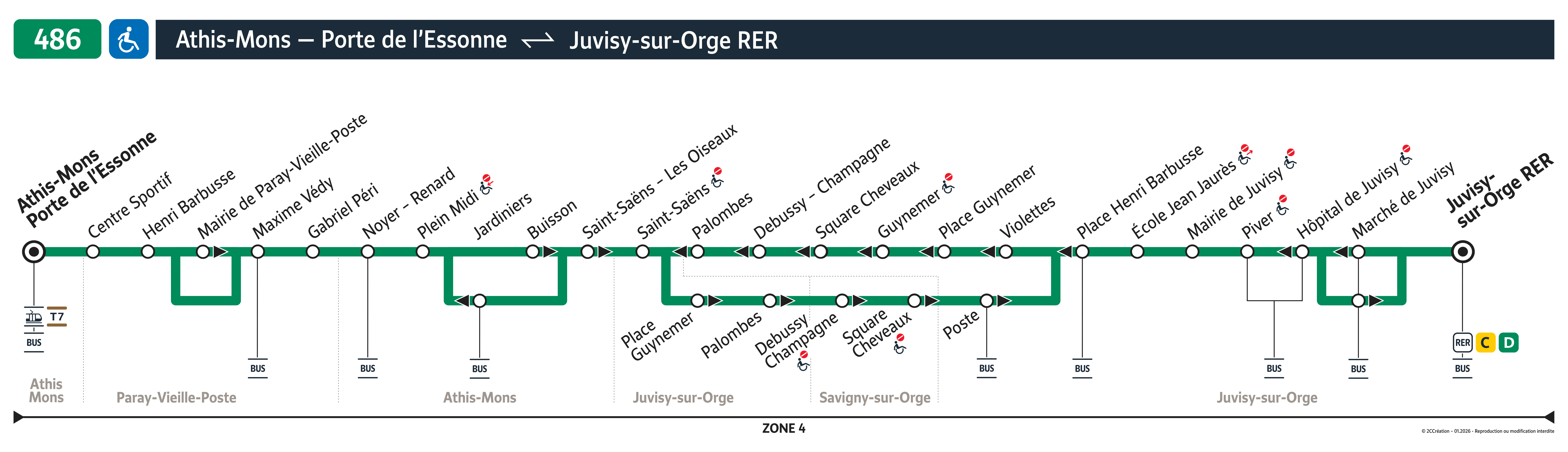 Plan busratp ligne 486, agrandir le plan