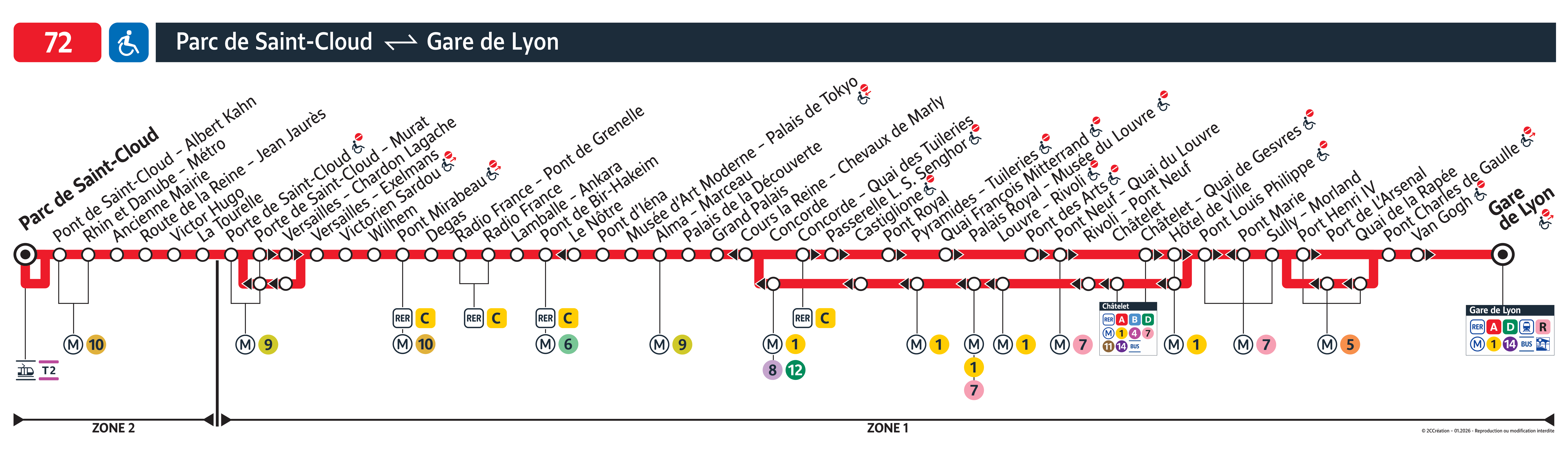Plan busratp ligne 72, agrandir le plan