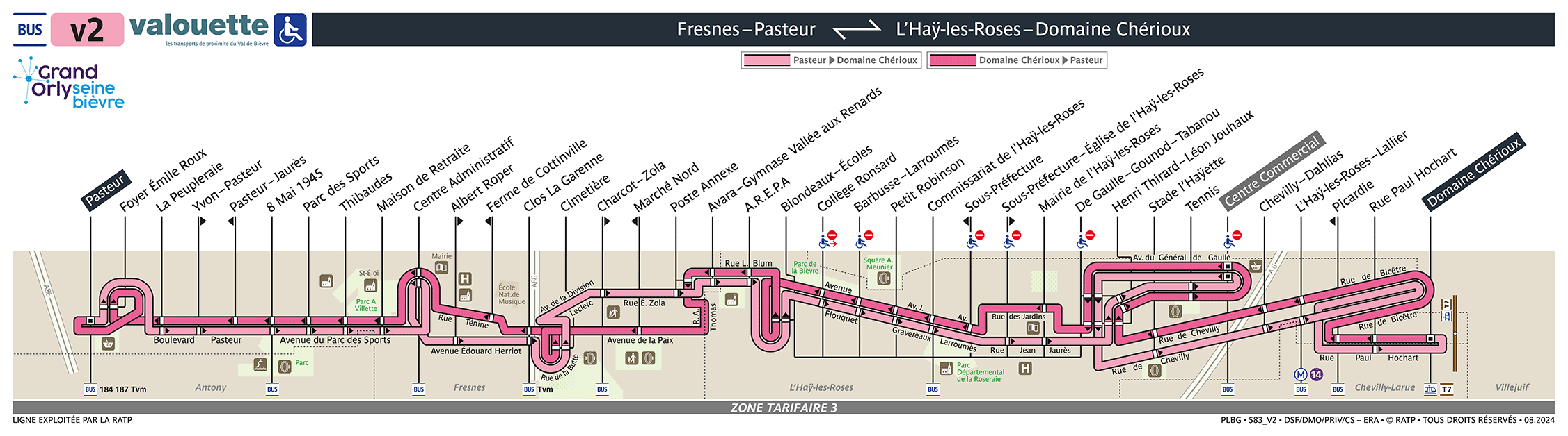 Plan busratp ligne v2, agrandir le plan