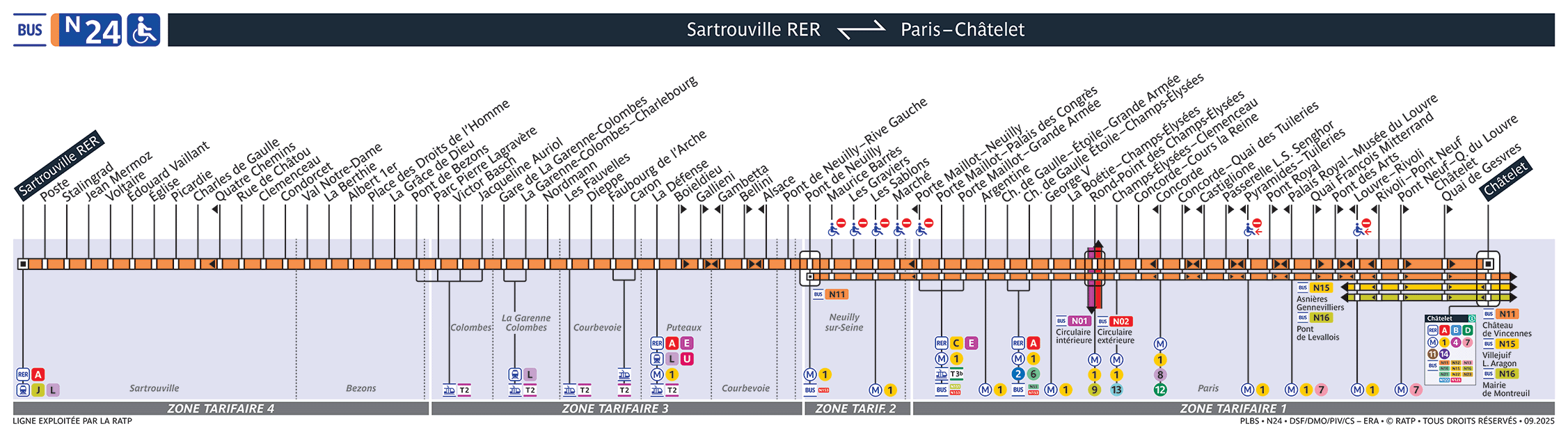Plan noctilien ligne n24, agrandir le plan