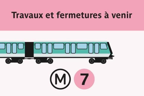 Métro ligne 7 : travaux et fermetures à venir